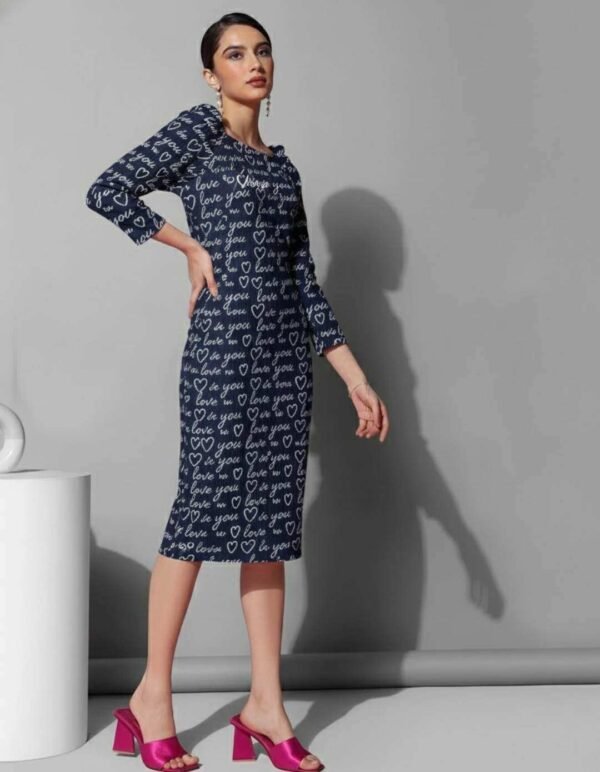 Square Neck Sheath Dress